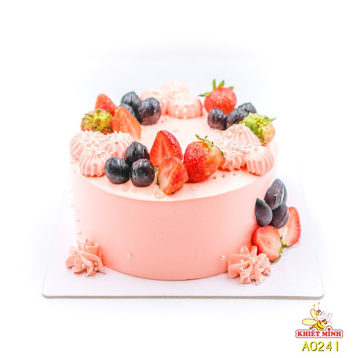 Bánh kem sinh nhật, màu cam, trái cây, đẹp